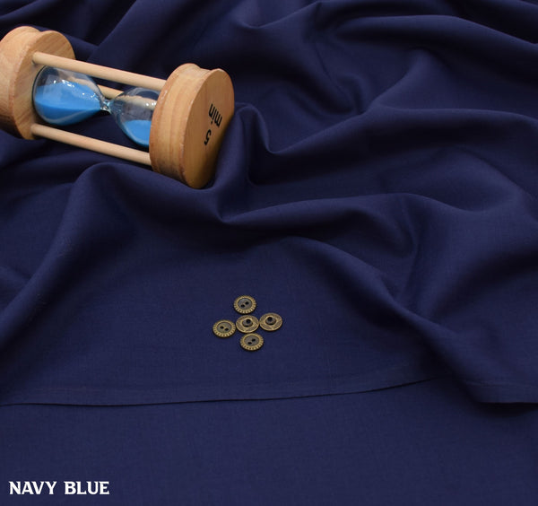 Navy Blue -  Pure Wash And Wear -